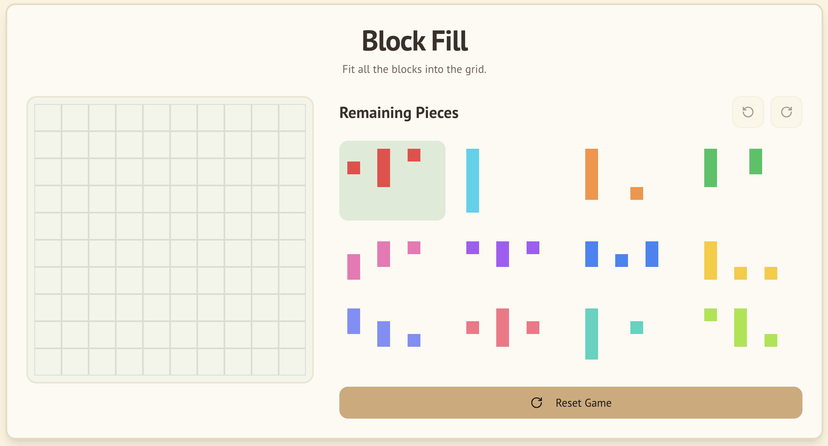 Block Fill game preview